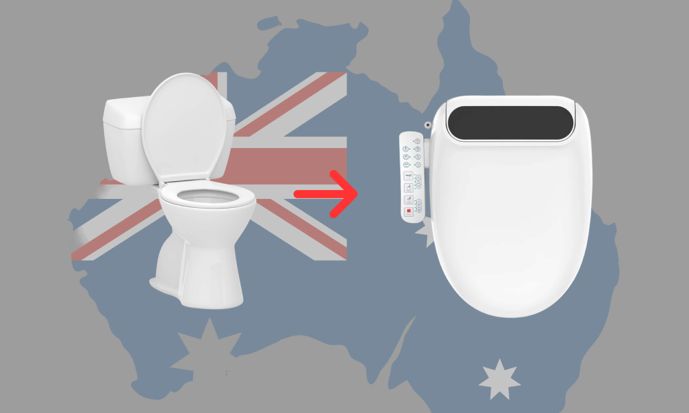 Regular toilet switching to Bidet Smart Toilet