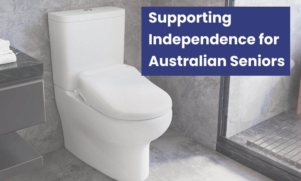 Smart Bidet Toilet in bathroom